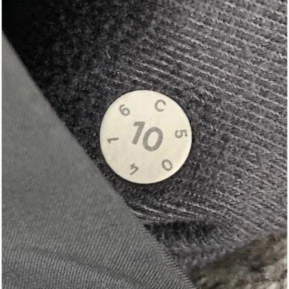 Lululemon Its Fleecing Cold Jacket Women's 10 Heather White/Dark Carbon Full Zip - Picture 3 of 10